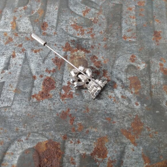 Vintage Austrian Crystal Stickpin Brooch by Continental on Original Card - Picture 12 of 15